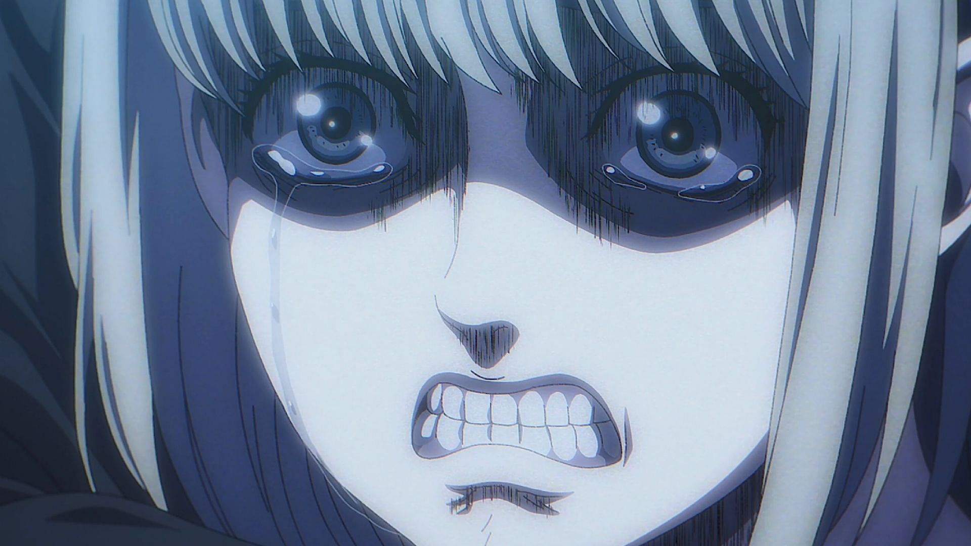 An angry Ymir is shown in Attack on Titan anime (Image via MAPPA)